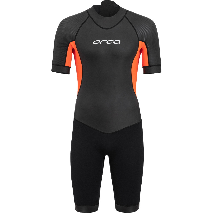 2026 Orca Mens Vitalis Back Zip Open Water Swim Shorty Våddragt NN2Y0 - Black